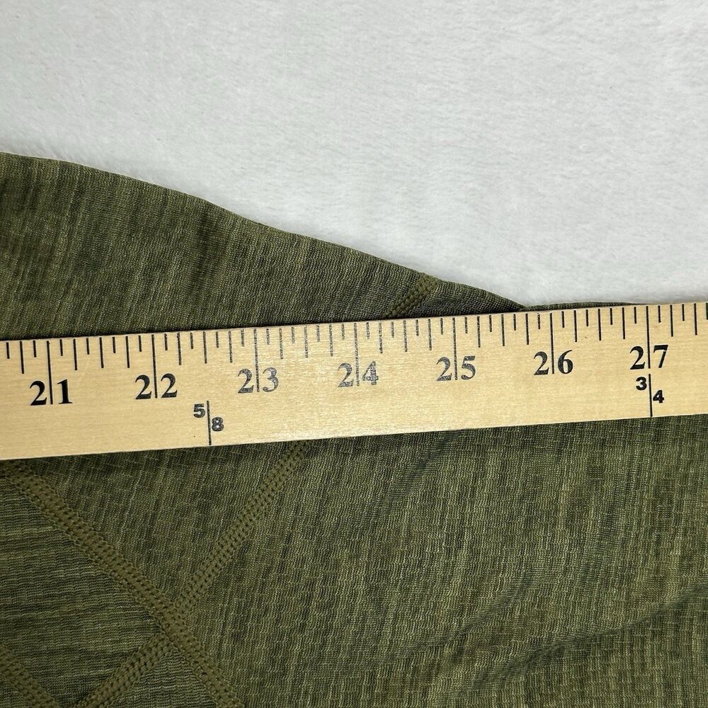 REI Men’s Large Green Quarter Zip Pullover Athletic Hiking Activewear Made USA - Picture 6 of 14